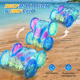 2 x RAW Customer Returns VATOS Amphibious Vehicle Remote Controlled Car for Children from 4 5 6 7 8 9 Years - Remote Controlled RC Car with LED Light Outdoor Games Pool Beach Toy Boy 5-12 Years Gifts Water Toys - RRP €51.4