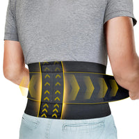 1 x RAW Customer Returns Bracoo BS33 Back Support Belt with 4 Back Stabilizers for Women Men Breathable Fabric Adjustable Compression Back Support Relieves Back Pressure Lumbar Support - RRP €20.06