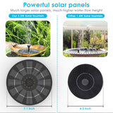 1 x RAW Customer Returns AISITIN 2PCS 3.5W Solar Fountain Pond Pump with Panel Built-in Battery Water Pump Floating Fountain Pump with 6 Fountain Styles for Garden, Bird Bath, Pond, Fish Container - RRP €39.38