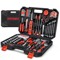 1 x RAW Customer Returns GoYwato tool case filled professional 287 pcs - tool case tool box filled tool set with ratchet wrench screwdriver tool box for household DIY car red - RRP €68.99