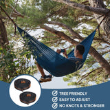 1 x RAW Customer Returns NATUREFUN Ultralight Hammock for Travel and Camping 275x140 cm 300kg Load Capacity,Breathable, Quick Dry Parachute Nylon 2X Premium Carabiners, 2X Nylon Straps Included - RRP €19.99