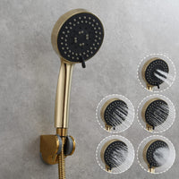 1 x RAW Customer Returns CIENCIA Gold Bathroom Rainfall Spray Hand Shower Head Universal Shower Head BS144F - RRP €29.77