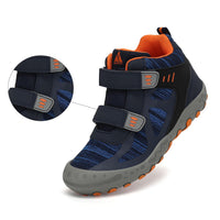 1 x RAW Customer Returns Mishansha Trekking Hiking Shoes Children s High Top Comfortable Children s School Non-Slip Sports Shoes Boys Hiking Shoes Durable Girls Sneakers Soft First Walking Shoes Blue 32 EU - RRP €34.27