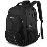 1 x RAW Customer Returns Large Men s Backpack 55L Laptop 18.4 Inch Computer with USB Port Anti-Theft Waterproof Bag for Business Work Daily Travel School,Black - RRP €47.41