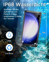 1 x RAW Customer Returns Beeasy for Samsung Galaxy S23 Ultra Waterproof Case - 360 Degree Protective Outdoor Complete Protection Mobile Phone Case, Armored Case Shockproof Dustproof Waterproof Full Case with Screen Protector - Black - RRP €25.49