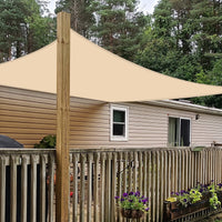 5 x RAW Customer Returns Waterproof sun sail with fastening kit, 2 x 3 m UV protection sun protection sail for garden, balcony terrace - RRP €166.3