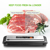 1 x RAW Customer Returns INKBIRD Professional Food Vacuum Sealer Upgraded Version, PowerVac 6-in-1 Automatic Vacuum Sealer for Fragile Food, Dry and Wet Foods, 80Kpa Powerful Suction, LED Light - RRP €60.59