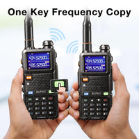 1 x RAW Customer Returns BAOFENG UV-5RM Plus Amateur Radio Multi-Band Walkie Talkie, Rechargeable Handheld Radio with Long Range, Frequency Copy, Airband, Headset, 2500mAh Battery - RRP €44.99