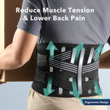 1 x RAW Customer Returns AGPTEK Lumbar Back Support Belt, Comfortable and Breathable Lumbar Support Belt for Men and Women, to Relieve the Pain of Herniated Disc, Sciatica, Scoliosis M 85-105cm  - RRP €35.99