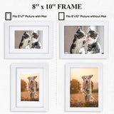 1 x Brand New Nacial Photo Frame 20 x 25cm, Set of 4 Wooden Photo Frames, White Design Wall Photo Frames with Acrylic Glass for Photo Collage - RRP €23.81