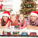 1 x RAW Customer Returns Shinybox Electric Train Set for Children, Christmas Train with Lights, Sounds, Christmas Train Around the Tree, Battery Operated Christmas Train Set, Christmas Train Sets for Under the Tree B  - RRP €20.99