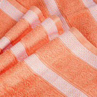 1 x RAW Customer Returns Casa Copenhagen Solitaire 6-piece towel set - Malibu Peach, 600 g m . 2 bath towels, 2 hand towels, 2 washcloths made of soft Egyptian cotton for bathroom, kitchen and shower - RRP €44.99