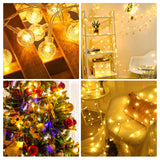 1 x RAW Customer Returns LED fairy lights colorful, 12M 100LED USB warm white fairy lights balls with remote control timer, 8 modes fairy lights for Christmas room garden balcony outside inside decoration - RRP €21.17