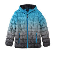 4 x Brand New Krumba Boys Waterproof Hooded Puffer Jackets Turquoise Size 152 - RRP €233.84