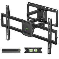 2 x RAW Customer Returns USX-MOUNT TV wall mount swiveling and tilting for 47-84 inch LED, LCD, Plasma TV with max.VESA 600x400mm, suspension with extendable ultra-strong double arm up to 60kg, TV bracket - RRP €120.98