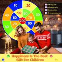 1 x RAW Customer Returns Lbsel Fabric Dartboard Children s Game, Boys Girls Indoor Sport Outdoor Fun Party Play Game Toy, Throwing Game Children, Small Gifts for Children 3 Years and Older 25.5in 65cm , Halloween - RRP €19.61