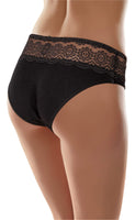 1 x RAW Customer Returns Merry Style Women s Briefs MSGAB21 2Pack Black Beige, 40 Manufacturer Size L  - RRP €26.21