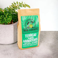 1 x RAW Customer Returns TERRE D AUGUSTE - potting soil for aromatic plants 6L with resealable zipper - specific potting soil with BIOCHAR for potted herbs - vegetables, basil, thyme, rosemary, ... - RRP €19.63