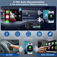 1 x RAW Customer Returns Geweo 2 in 1 Carplay Wireless Adapter and Android Auto Adapter, 2024 Wireless Carplay Dongle for App le, Wireless Android Auto Adapter for Cars with Carplay or Android Auto Functions, Plug Play - RRP €67.19