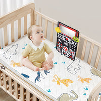 1 x RAW Customer Returns LEADSTAR Baby Mirror with Crackling Book, Black White Book Baby Fabric Book Quiet Book Picture Book with Contrast Cards Contrast Pattern Children s Mirror Tummy Position Contrast Toy for Newborns 0-6 Months - RRP €12.6