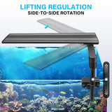 1 x RAW Customer Returns Zingbabu Aquarium LED Lighting, 30-50CM 20W Clip On Aquarium Light, 270 Rotation Aquarium Lamp, Exclusive for 2-15 Gallon Fish Tanks, Fresh Water Aquarium LED for Plants - RRP €39.97