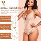 1 x RAW Customer Returns YARRCO Shapewear Women s Body Shaper Tummy Control Bodysuits Shaping Underwear Shaping Corset Body Shaper Bodice Briefs Lace Figure-Shaping Thong String Beige, L  - RRP €36.99