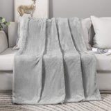 1 x RAW Customer Returns MIULEE Cuddly Blanket Granulate Fleece Blanket Flannel Blanket Soft Fluffy Plain Blankets Couch Blanket Sofa Blanket Blanket for Bed Sofa Bedroom Office, 150x200 cm Light Gray - RRP €23.69