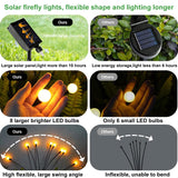 1 x RAW Customer Returns ZEYXINH 4 pieces solar lights for outdoor garden, 32LED firefly solar lights outdoor, solar lamps garden IP65 waterproof, solar lights for outdoors, solar garden lights - RRP €27.26