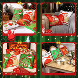 1 x Brand New Tatuo Pack of 6 Christmas Cushion Covers Decoration Decorative Cushion Covers Holiday Decorative Cushion Cover for Sofa Couch Christmas Office Bedroom Decoration Light Style, 18 x 18 Inches  - RRP €19.78