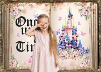 1 x RAW Customer Returns AIIKES 8x6FT Fairytale Book Photography Backdrop Castle Story Book Background Princess Birthday Party Background Flower Butterfly Wedding Decoration Background 12-542 - RRP €27.99