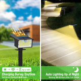 1 x RAW Customer Returns nipify 3 Pack Solar LED Spotlights Outdoor with Motion Sensor, 62 LED 3 Modes Powerful Solar Garden Lights, IP65 Waterproof Solar Street Lights for Yard, Driveway, Warm White - RRP €33.62