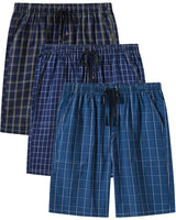 1 x RAW Customer Returns AjezMax Men s Pajamas 3-Pack Cotton Check Pajamas with Pockets 3-Pack -A XL - RRP €24.0