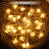 1 x RAW Customer Returns Eruibos Van Outdoor String Lights, 10m 80 LED Fairy Lights Outdoor Battery Powered with 8 Modes, Waterproof IP65 Crystal Globe String Light for Garden Home Balcony Christmas Wedding Parties - RRP €15.99