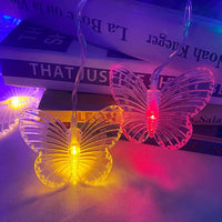 1 x RAW Customer Returns Linghuang 4.5M 120 LEDs USB Fairy Lights 8 Modes Butterfly Twinkle Lights Curtain Lights with Remote Control for Bedroom Patio Party Wedding Holiday Christmas Decoration Multi-Colored  - RRP €21.38