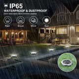 1 x RAW Customer Returns gabless Solar Lights for Outdoor, Garden, IP65 Waterproof, 8 LEDs, for Lawn, 12pcs - RRP €39.31