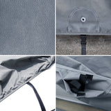 1 x RAW Customer Returns Leader Accessories 3-layer breathable full garage car cover, lightweight full garage car cover for indoor use notchback-468x150x120cm, light grey  - RRP €32.99