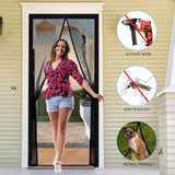 1 x RAW Customer Returns Fillis magnet fly screen door, 90x210cm insect protection balcony door made of fiberglass fly curtain without drilling magnetic curtain door curtains for balcony living room bedroom doors patio door, black - RRP €20.64