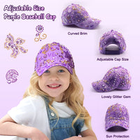 1 x RAW Customer Returns Gifts for girls DIY drinking bottle and baseball cap, design yourself with gemstone unicorn stickers, back to school birthday gift girl 4 5 6 7 8 9 10 11 years, hat craft - RRP €22.99