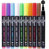 1 x RAW Customer Returns STATIONERY ISLAND Chalk Pens for Blackboard Washable, Chalk Pen for Windows, 10 Colors Chalk Markers for Glass Blackboards, Colorful Window Pens - RRP €11.8