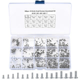 1 x RAW Customer Returns woshilaoDS 800 pieces micro screw set, mini screw set, M1 M1.2 M1.4 M1.6 M1.7 small screws self-tapping screws, tiny for repairing glasses, watches, laptops - RRP €8.15