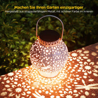 3 x RAW Customer Returns KOOPER LED Solar lantern for Au en, Vintage Metall Solarlampen for Au en Warmwei , IP65 Wasserdicht H ngend Garten Deko Solarleuchten f r Weihnachten Halloween Veranda Rasen Hof Auffahrt - RRP €65.97