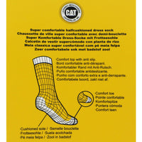 1 x RAW Customer Returns Caterpillar Comfort Socks 6 pairs of super comfortable dress socks with terry soles, excellent quality cotton black, 39-42  - RRP €27.5