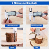 1 x RAW Customer Returns Raynesys 8 inch digital caliper, stainless steel digital caliper with 3 size modes from mm inch fractional measuring tools for household and industrial measurement caliper with 2 spare batteries, silver - RRP €40.33