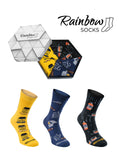 1 x RAW Customer Returns Rainbow Socks - Men s Gentleman Socks Box Gift - 3 Pairs - Sizes 41-46 - RRP €20.4