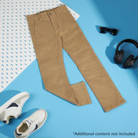 1 x RAW Customer Returns CityComfort Chino Pants Boys, Pants for Boys with Elastic Waistband Pockets Beige, 5-6 Years  - RRP €20.4