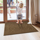 1 x RAW Customer Returns DEXI doormat 90 x 150 cm, non-slip dirt trapper mat for indoor and outdoor use, washable front door mat, door mat, entrance carpet, light grey - RRP €50.41