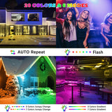 1 x RAW Customer Returns VAYALT RGB LED spotlight, 2 pieces 48W RGB wallwasher light with Bluetooth APP control and dimmable LED bar, IP66 waterproof party lights for DJ disco garden Halloween warm white cold light  - RRP €55.45