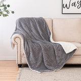 1 x Brand New EMEMA Soft Fluffy Blanket Flannel Blanket Fleece Blanket Living Blankets Warm Couch Blankets Sofa Blanket Throw Blanket Thick Throw as Bedspread for Bed Couch Bedroom Office 125x150 cm Gray - RRP €28.99