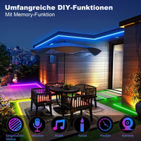 1 x RAW Customer Returns TENDIST 30 m outdoor LED strip, IP67 outdoor LED strip, waterproof, 24 V RGB outdoor LED strip, self-adhesive with smart app and remote control, LED strip light for pavilion lighting 1 roll  - RRP €64.22