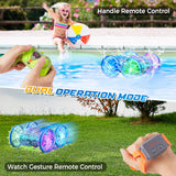 2 x RAW Customer Returns VATOS Amphibious Vehicle Remote Controlled Car for Children from 4 5 6 7 8 9 Years - Remote Controlled RC Car with LED Light Outdoor Games Pool Beach Toy Boy 5-12 Years Gifts Water Toys - RRP €51.4